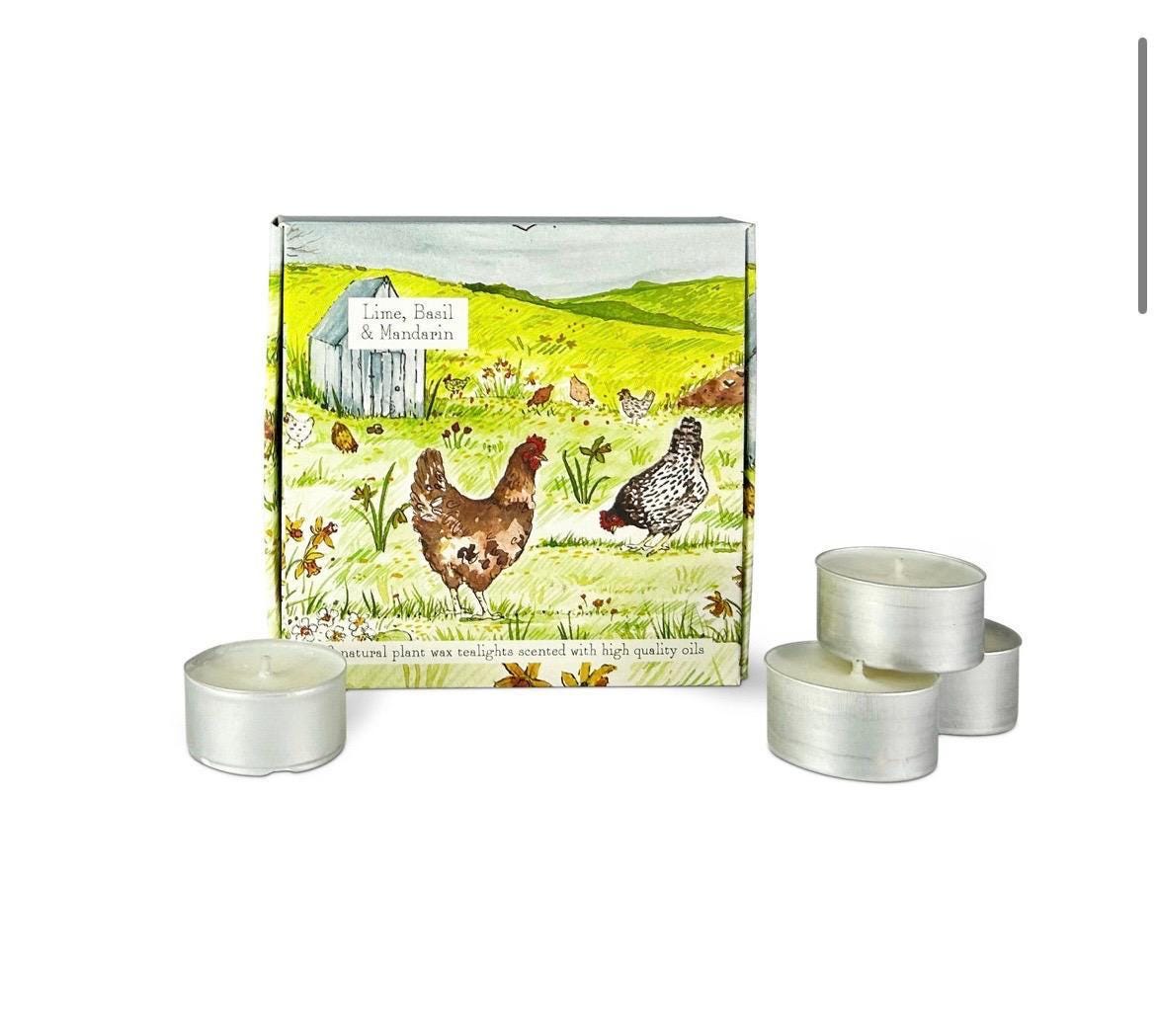 Lime, Basil & Mandarin Scented Tealights