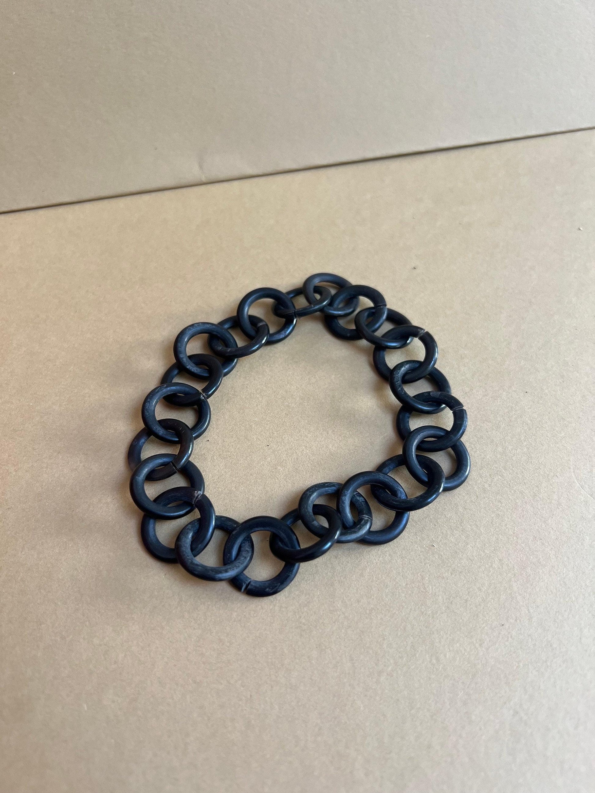 Bold Chain Statement Necklace with Pendant – Includes Matching Bracelet
