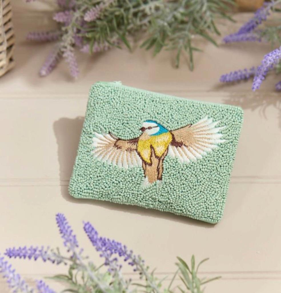 Blue tit purse