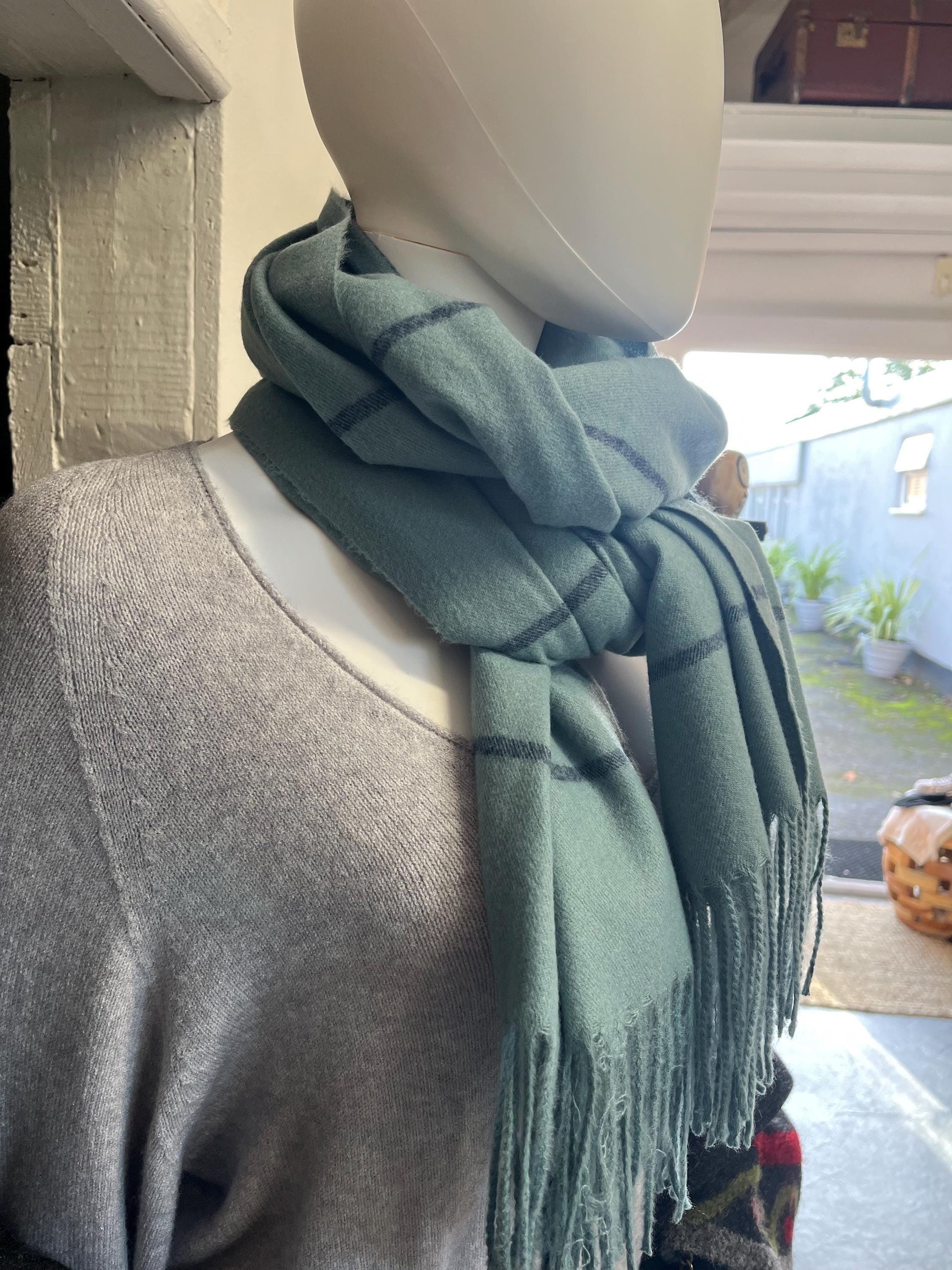 Blue scarf
