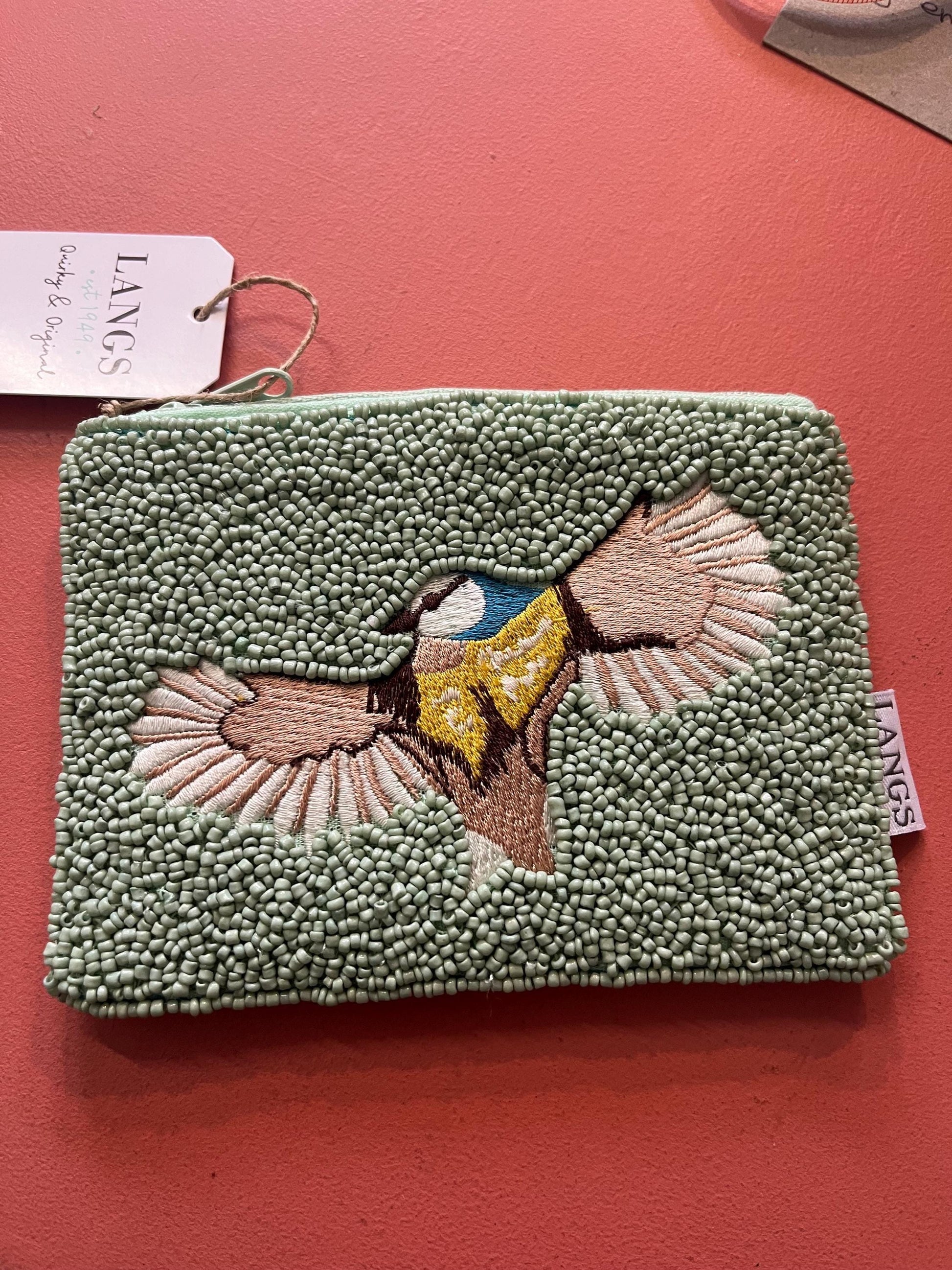 Blue tit purse