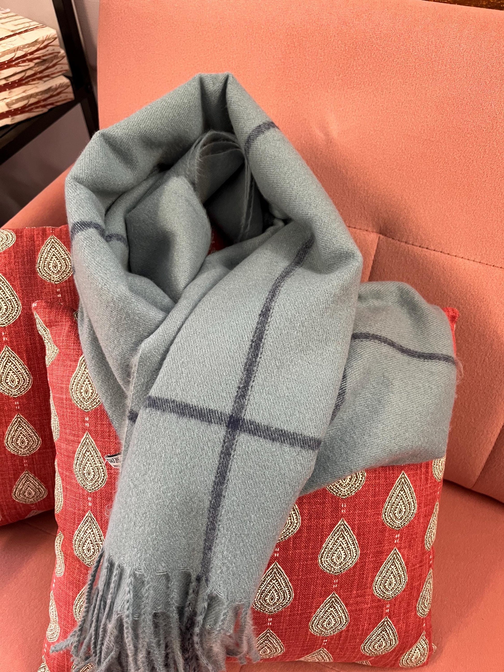 Blue scarf